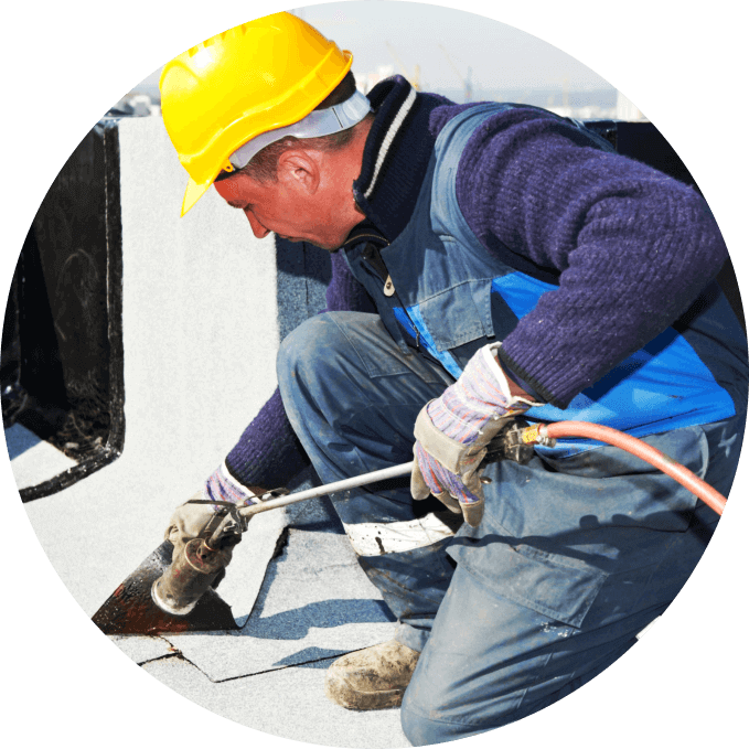 worker wearing yellow safety helmet